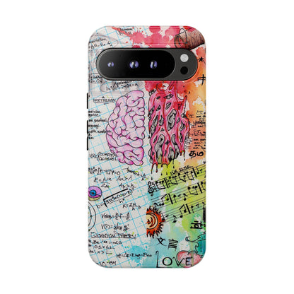 Brain Hemispheres Collage Phone Case | Tough Cases | Abstract Art Phone Case