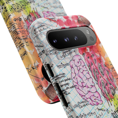 Brain Hemispheres Collage Phone Case | Tough Cases | Abstract Art Phone Case