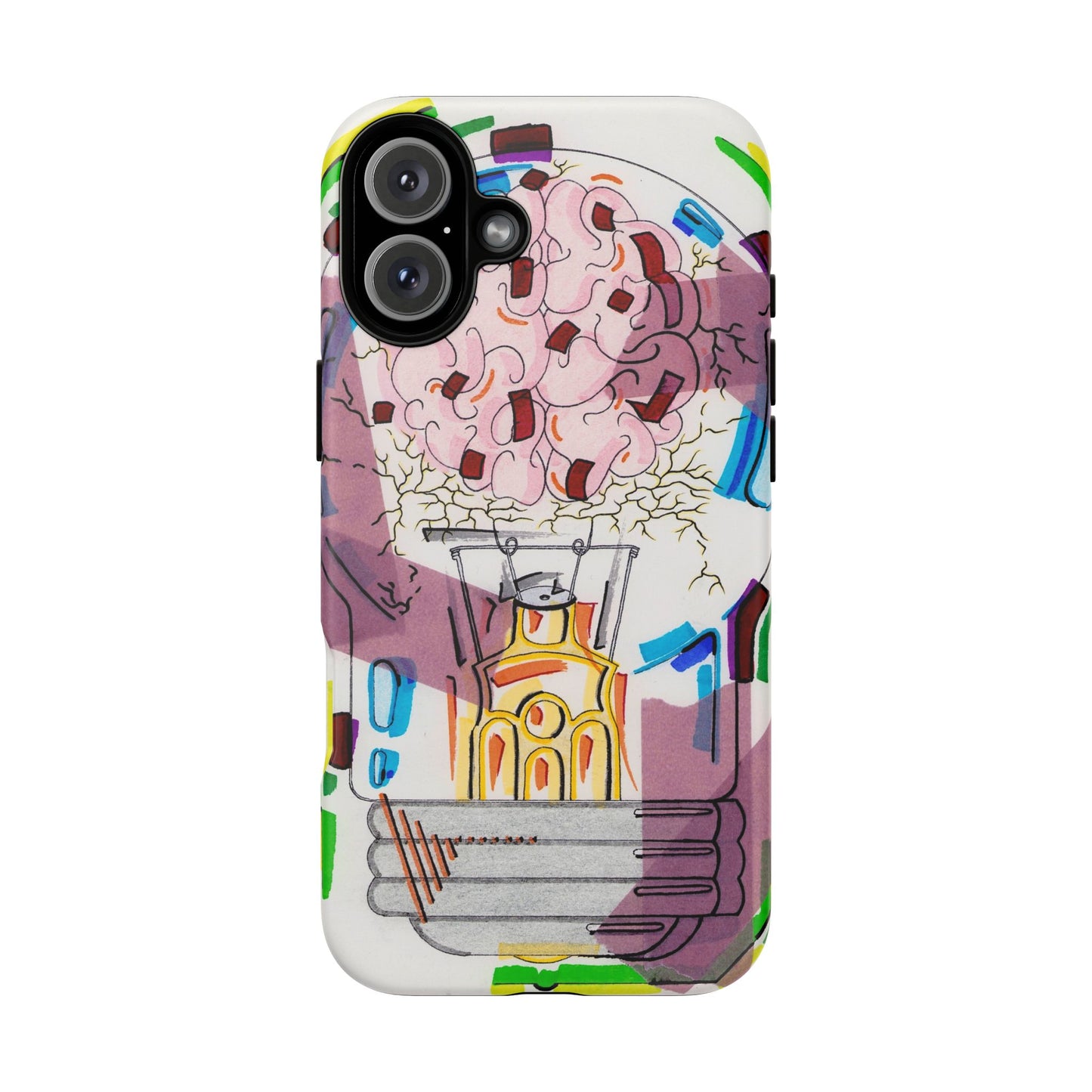 Head Light Illustration Tough Cases | iPhone protective phone case