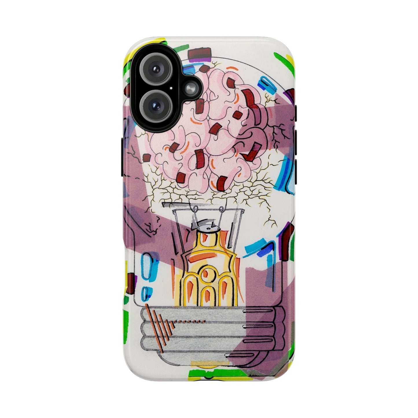 Head Light Illustration Tough Cases | iPhone protective phone case