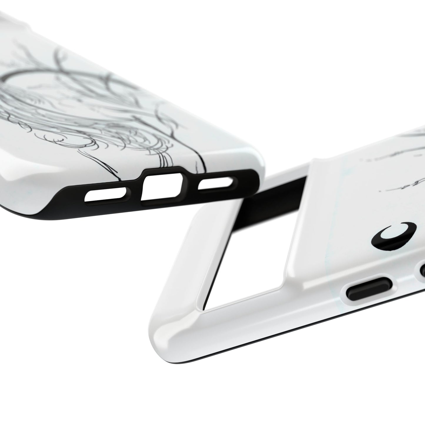 At Ease Koi Illustration phone case | Minimalist Line Art | Tough Cases
