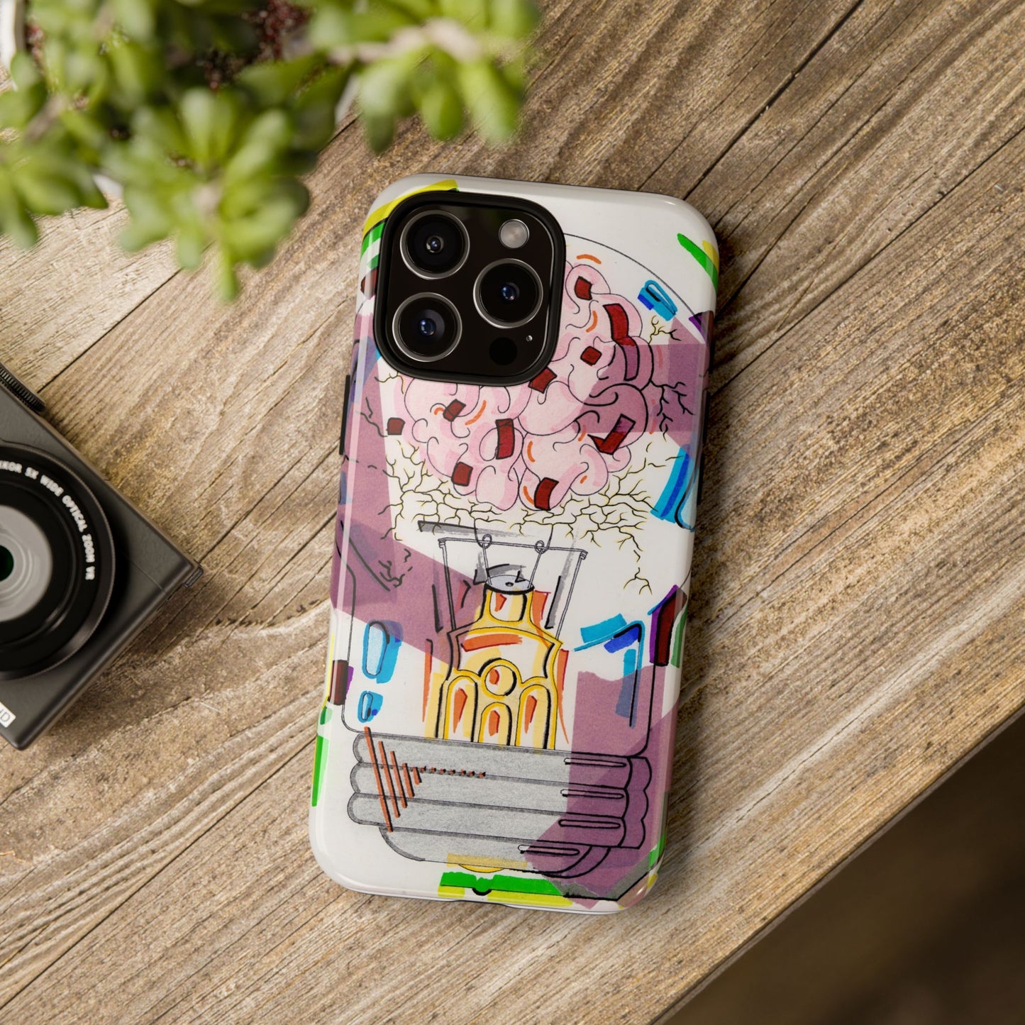 Head Light Illustration Tough Cases | iPhone protective phone case