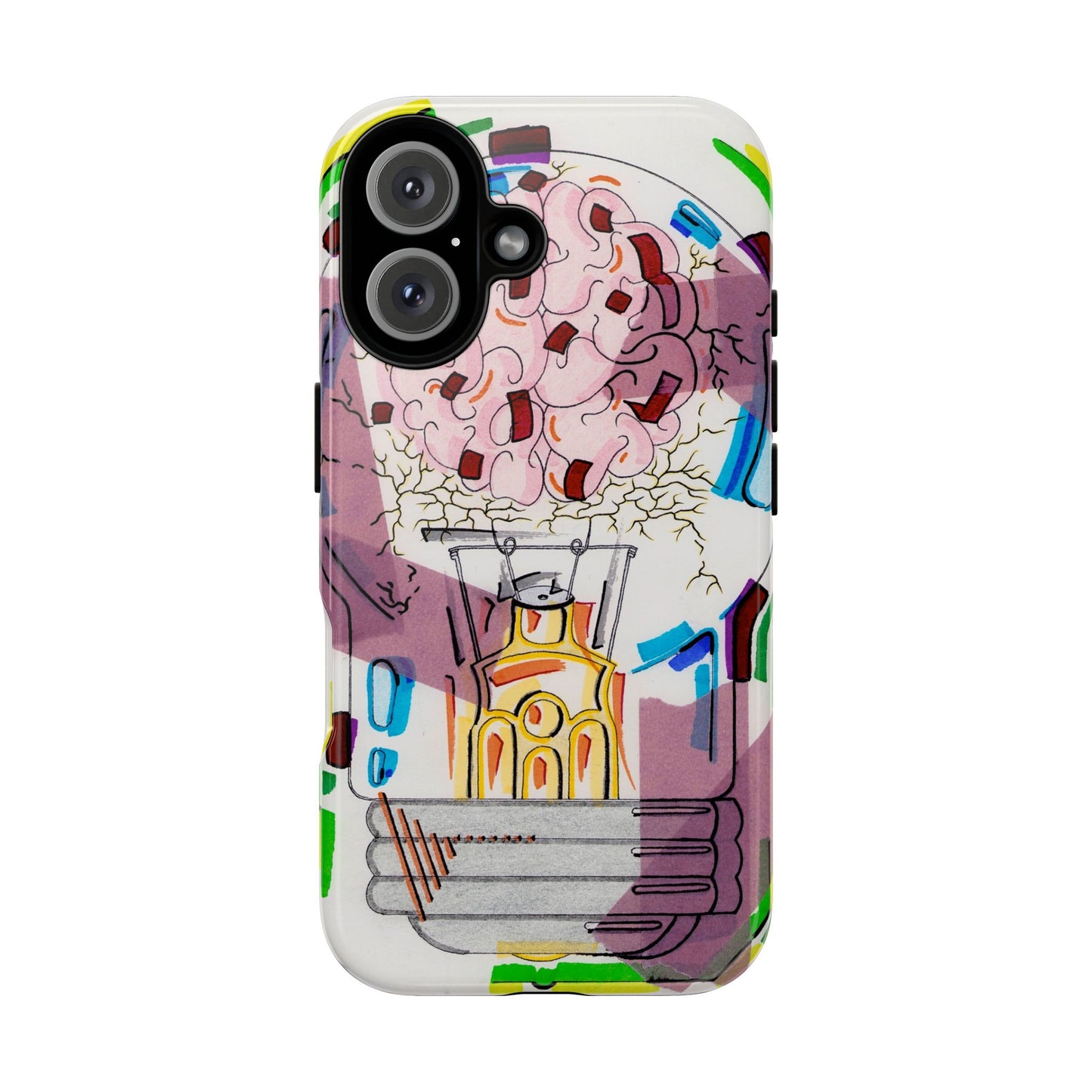Head Light Illustration Tough Cases | iPhone protective phone case