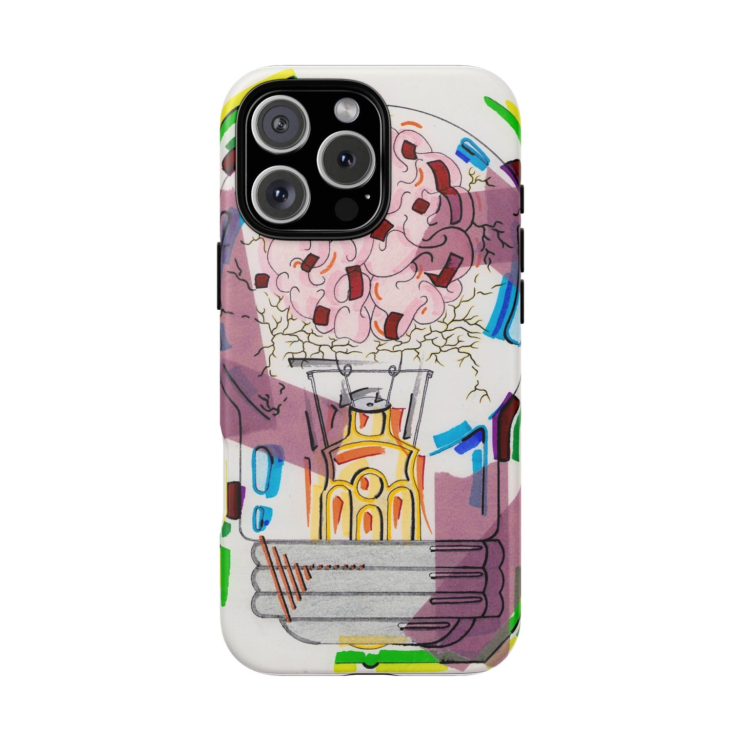 Head Light Illustration Tough Cases | iPhone protective phone case