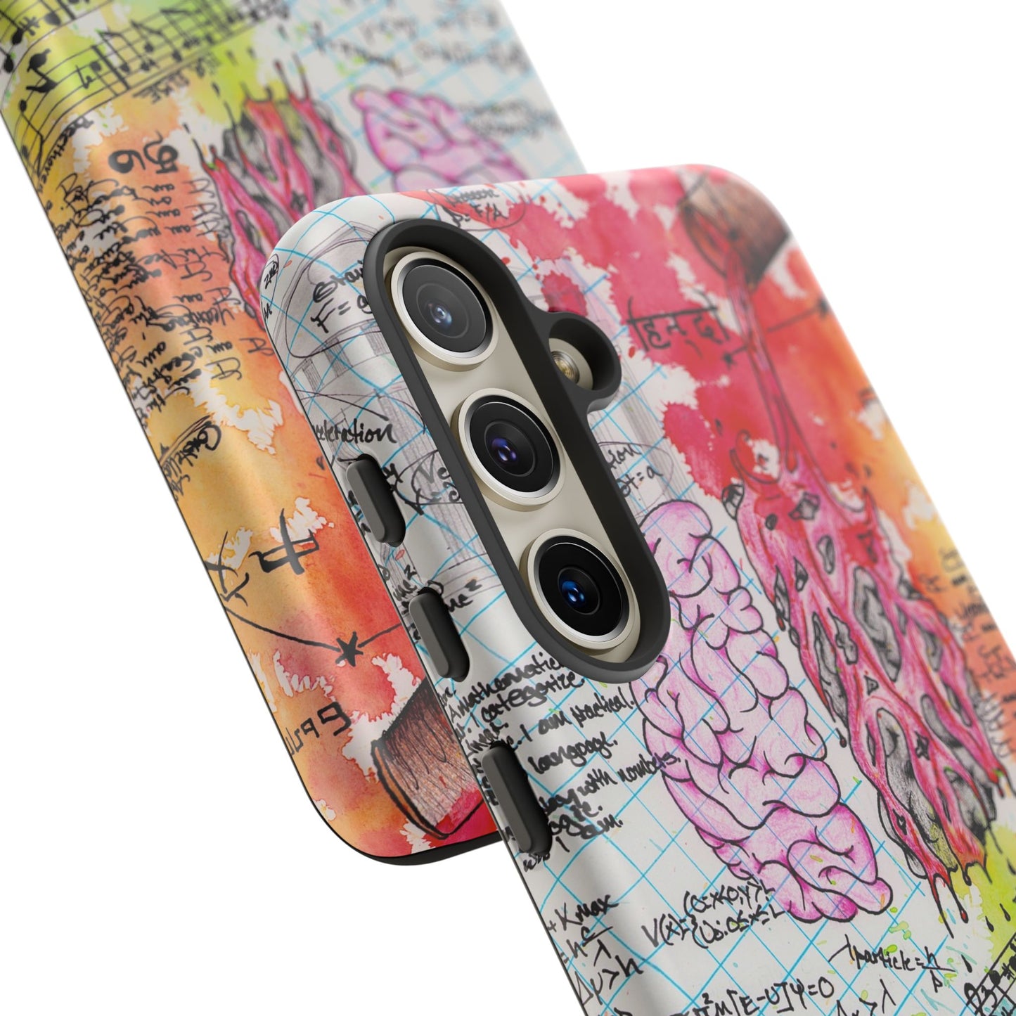 Brain Hemispheres Collage Phone Case | Tough Cases | Abstract Art Phone Case