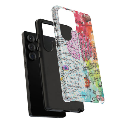 Brain Hemispheres Collage Phone Case | Tough Cases | Abstract Art Phone Case