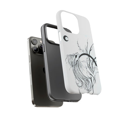 At Ease Koi Illustration phone case | Minimalist Line Art | Tough Cases
