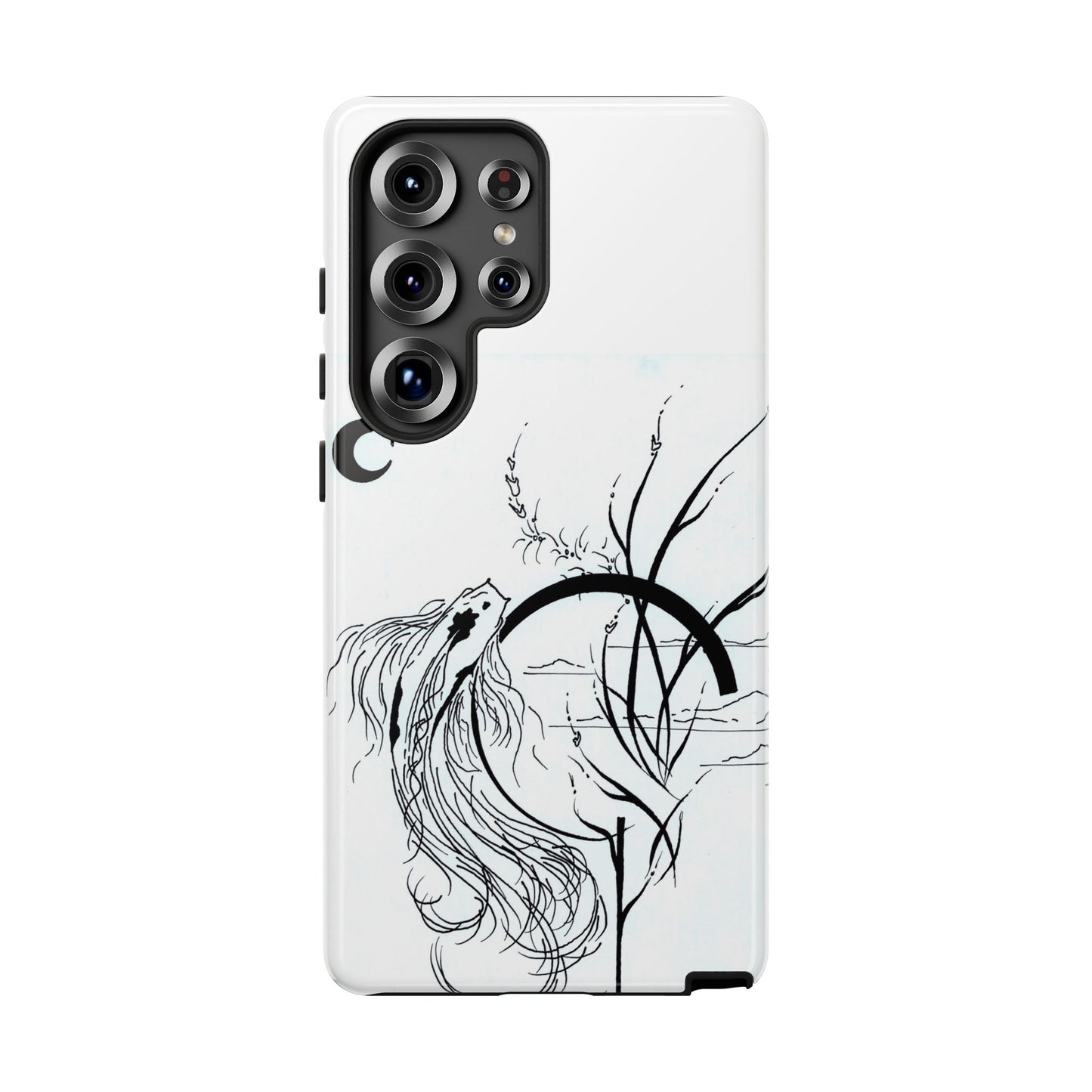 At Ease Koi Illustration phone case | Minimalist Line Art | Tough Cases