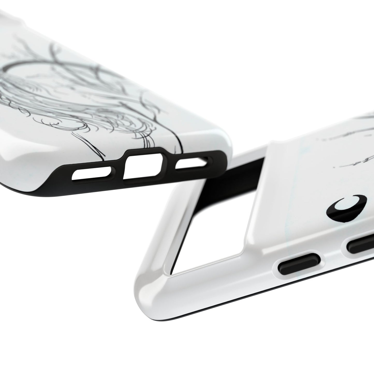 At Ease Koi Illustration phone case | Minimalist Line Art | Tough Cases