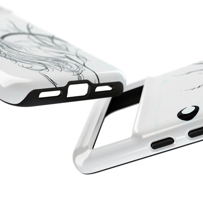 At Ease Koi Illustration phone case | Minimalist Line Art | Tough Cases
