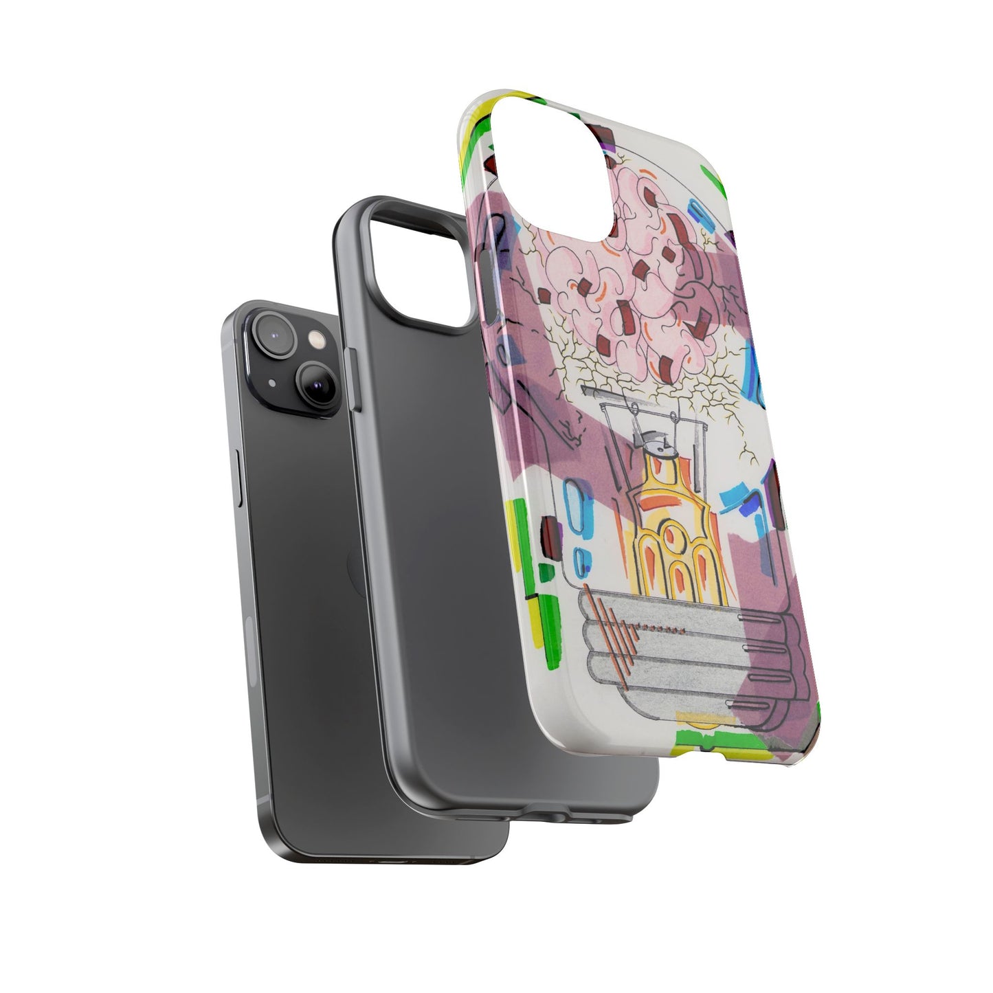 Head Light Illustration Tough Cases | iPhone protective phone case