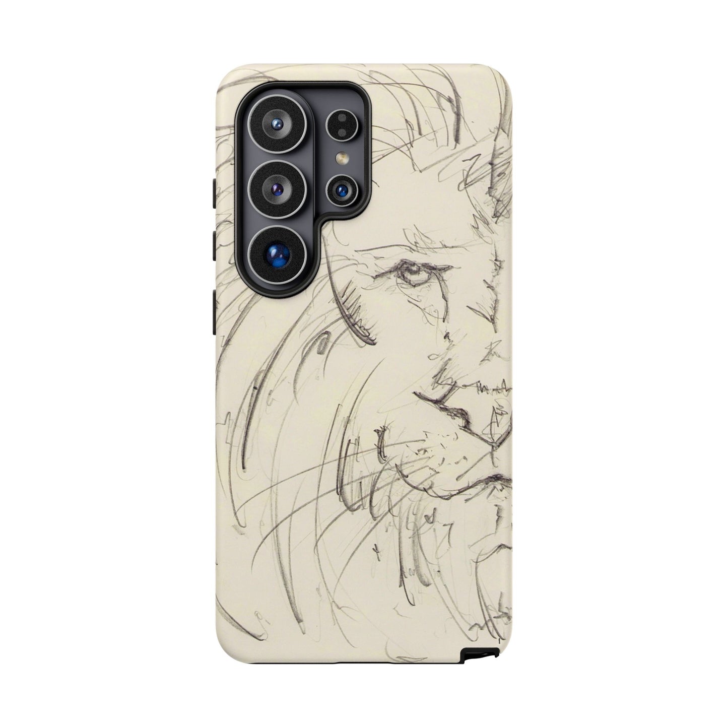 Flowing Lion Sketch phone case | Wildlife Art | Tough Cases