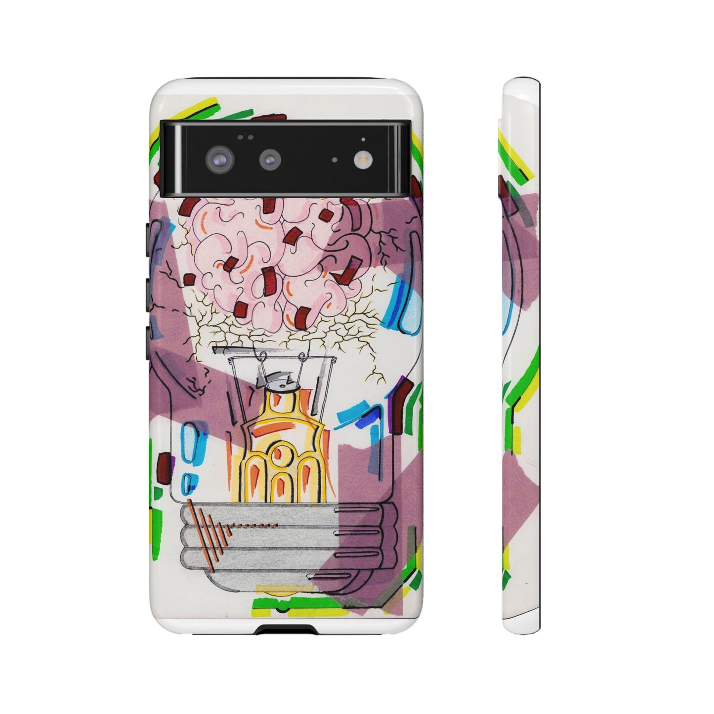 Head Light Illustration Tough Cases | iPhone protective phone case
