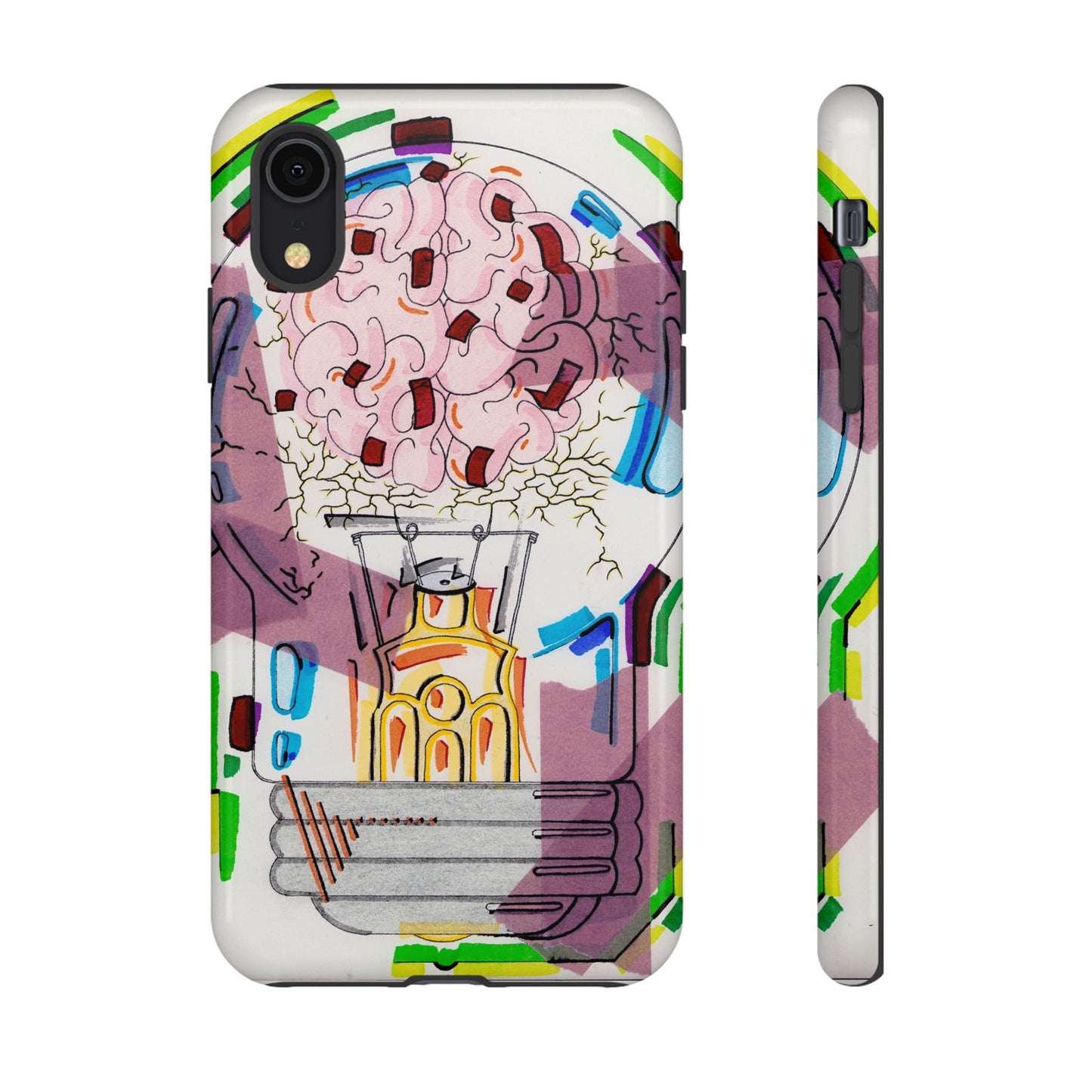 Head Light Illustration Tough Cases | iPhone protective phone case