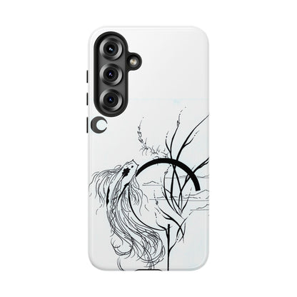 At Ease Koi Illustration phone case | Minimalist Line Art | Tough Cases
