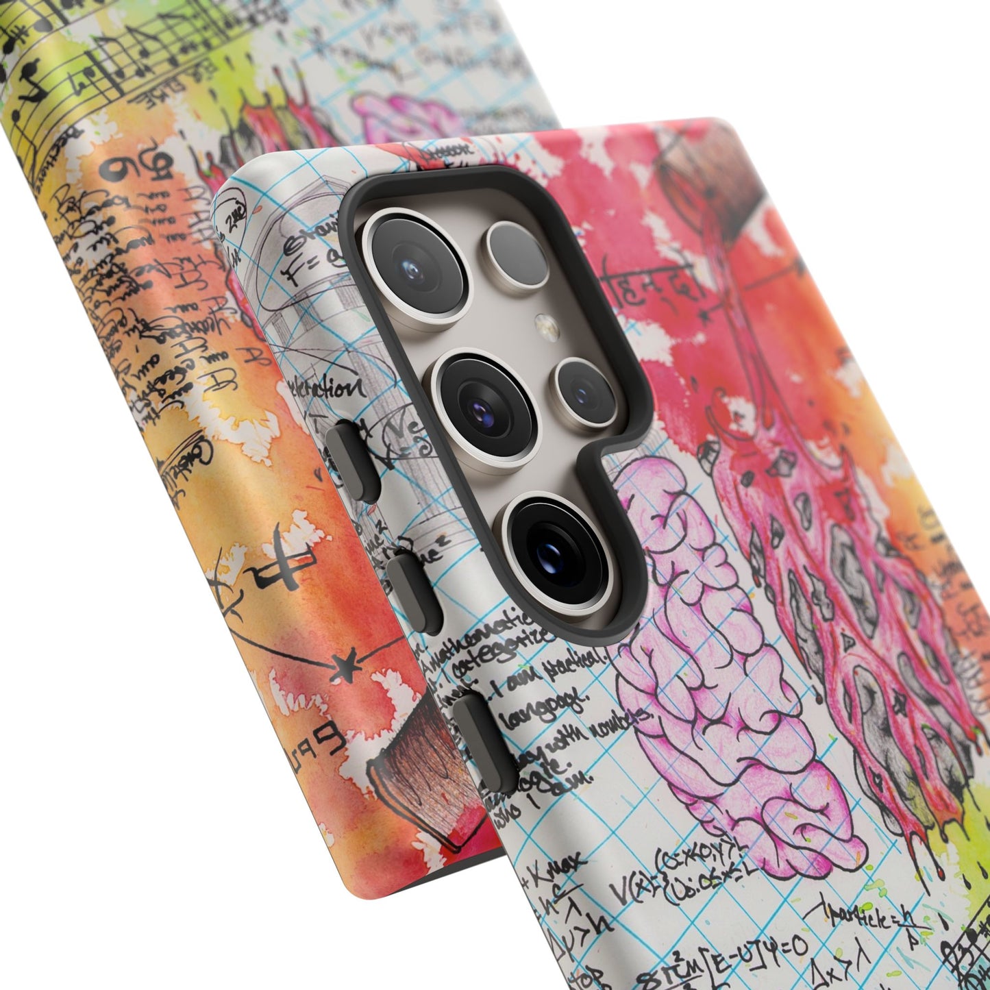 Brain Hemispheres Collage Phone Case | Tough Cases | Abstract Art Phone Case