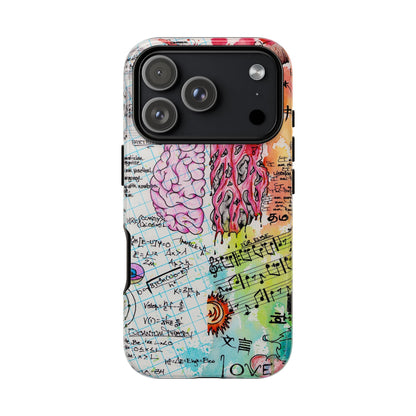 Brain Hemispheres Collage Phone Case | Tough Cases | Abstract Art Phone Case