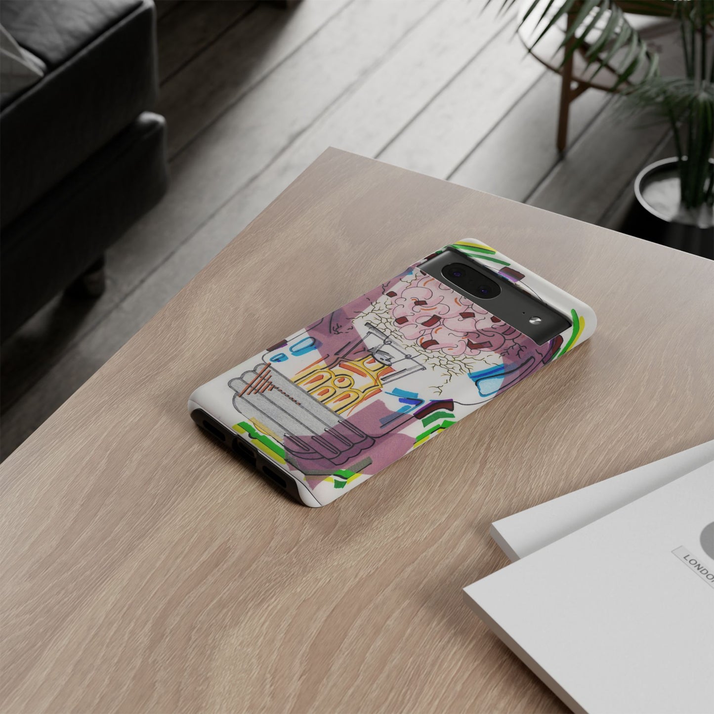 Head Light Illustration Tough Cases | iPhone protective phone case