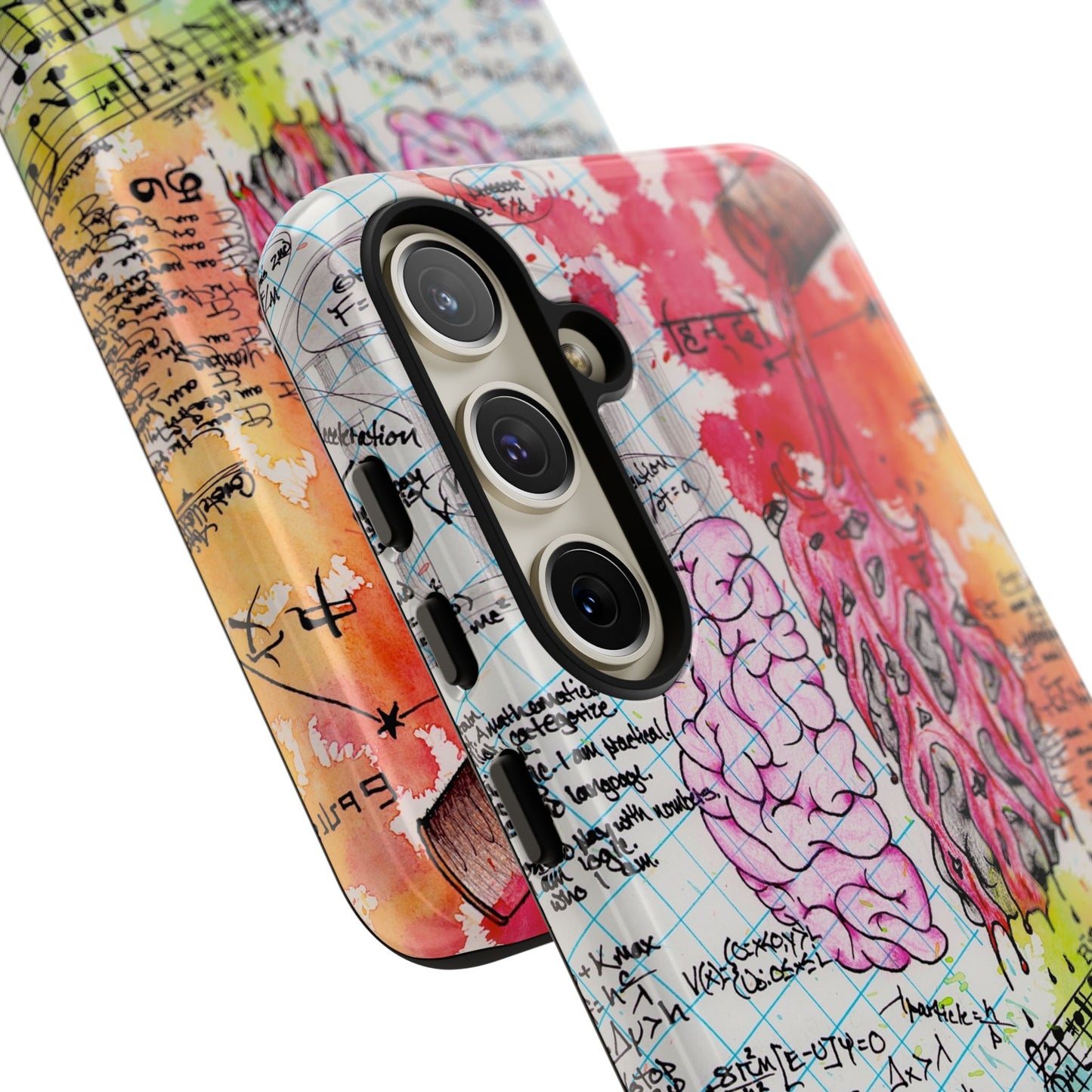 Brain Hemispheres Collage Phone Case | Tough Cases | Abstract Art Phone Case