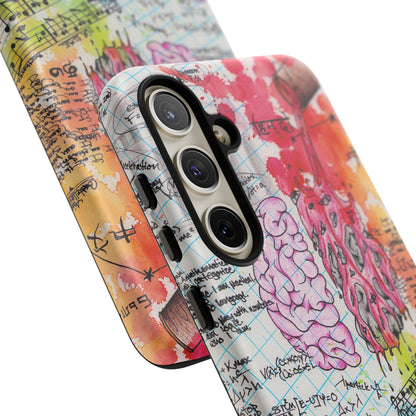 Brain Hemispheres Collage Phone Case | Tough Cases | Abstract Art Phone Case