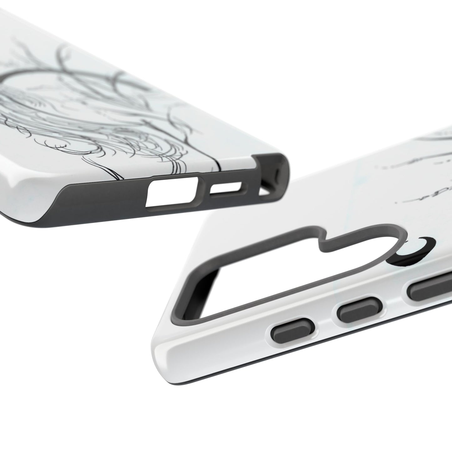 At Ease Koi Illustration phone case | Minimalist Line Art | Tough Cases