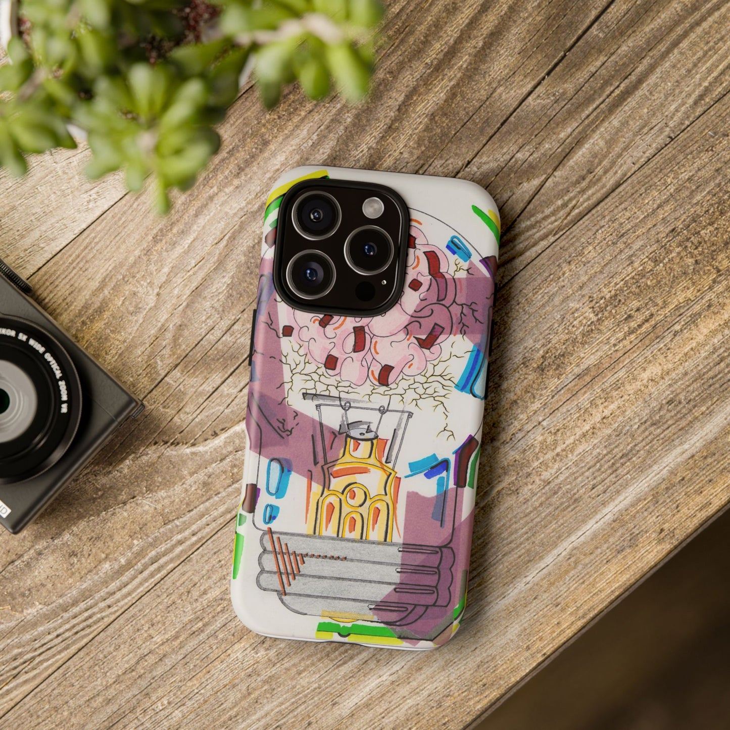 Head Light Illustration Tough Cases | iPhone protective phone case