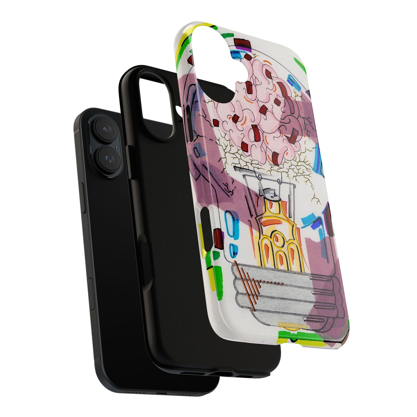Head Light Illustration Tough Cases | iPhone protective phone case