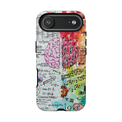 Brain Hemispheres Collage Phone Case | Tough Cases | Abstract Art Phone Case