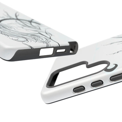 At Ease Koi Illustration phone case | Minimalist Line Art | Tough Cases