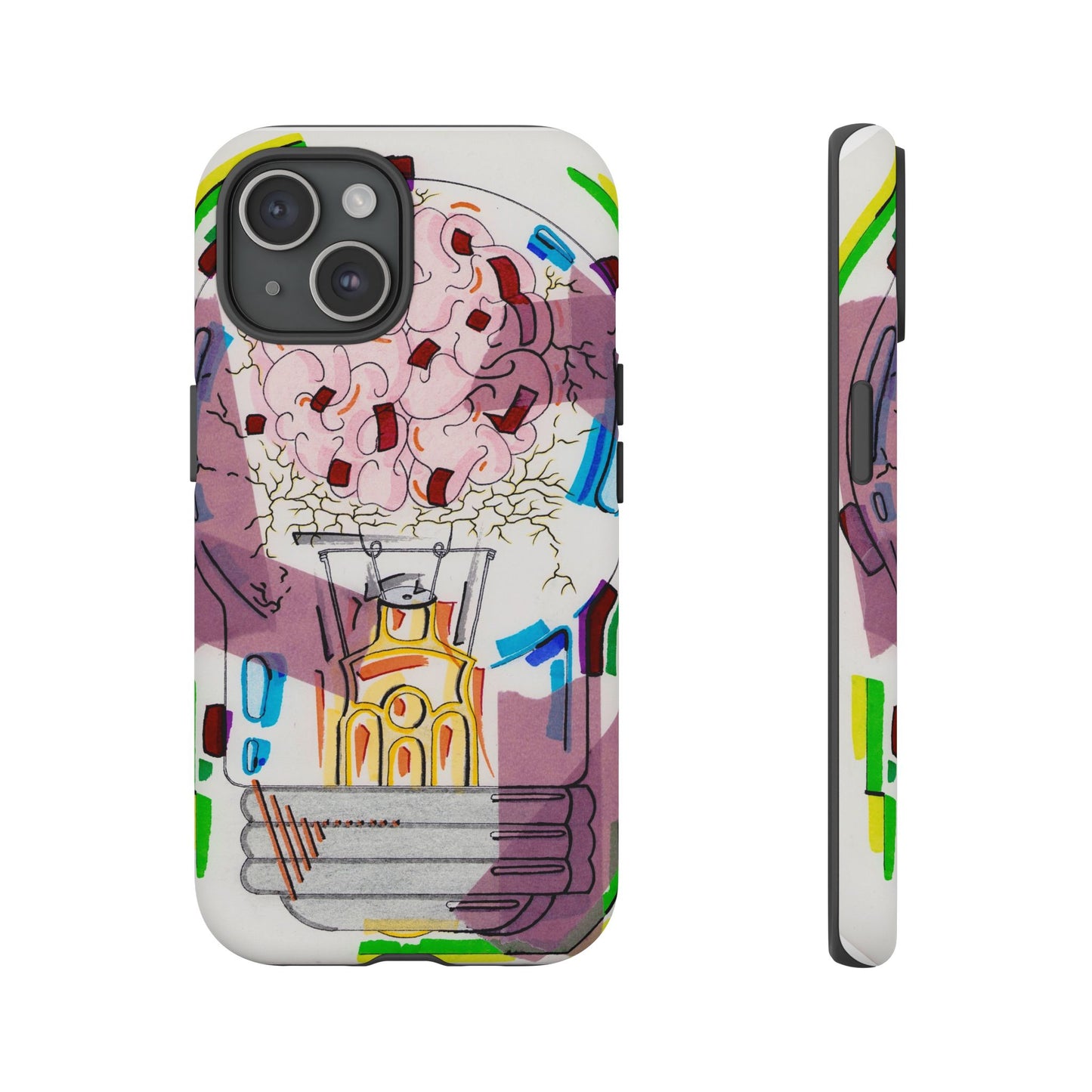 Head Light Illustration Tough Cases | iPhone protective phone case