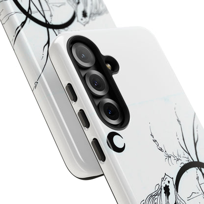 At Ease Koi Illustration phone case | Minimalist Line Art | Tough Cases