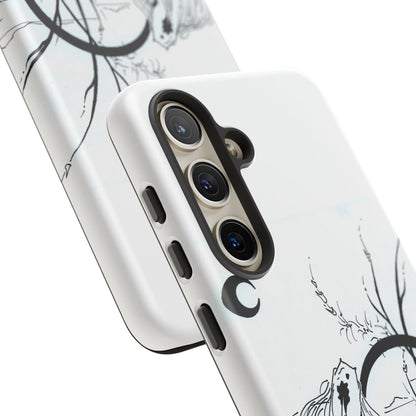 At Ease Koi Illustration phone case | Minimalist Line Art | Tough Cases