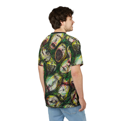 Abstract Sanity Faces Tee | Expressionist Face Art T-shirt | All-Over Print
