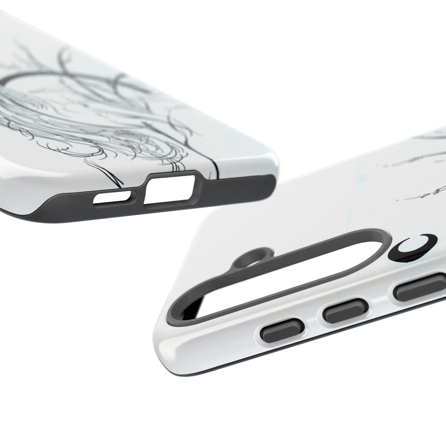 At Ease Koi Illustration phone case | Minimalist Line Art | Tough Cases