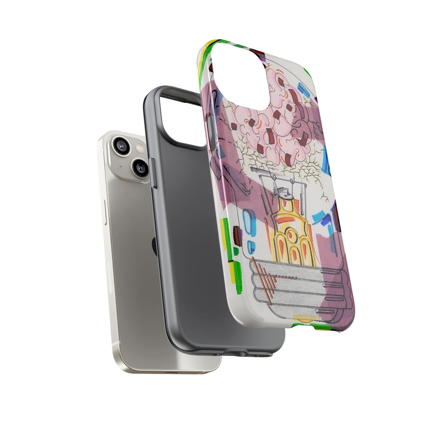 Head Light Illustration Tough Cases | iPhone protective phone case