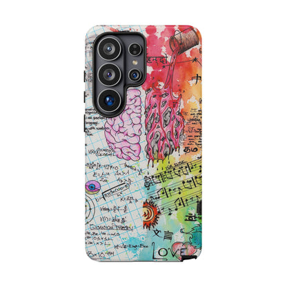 Brain Hemispheres Collage Phone Case | Tough Cases | Abstract Art Phone Case