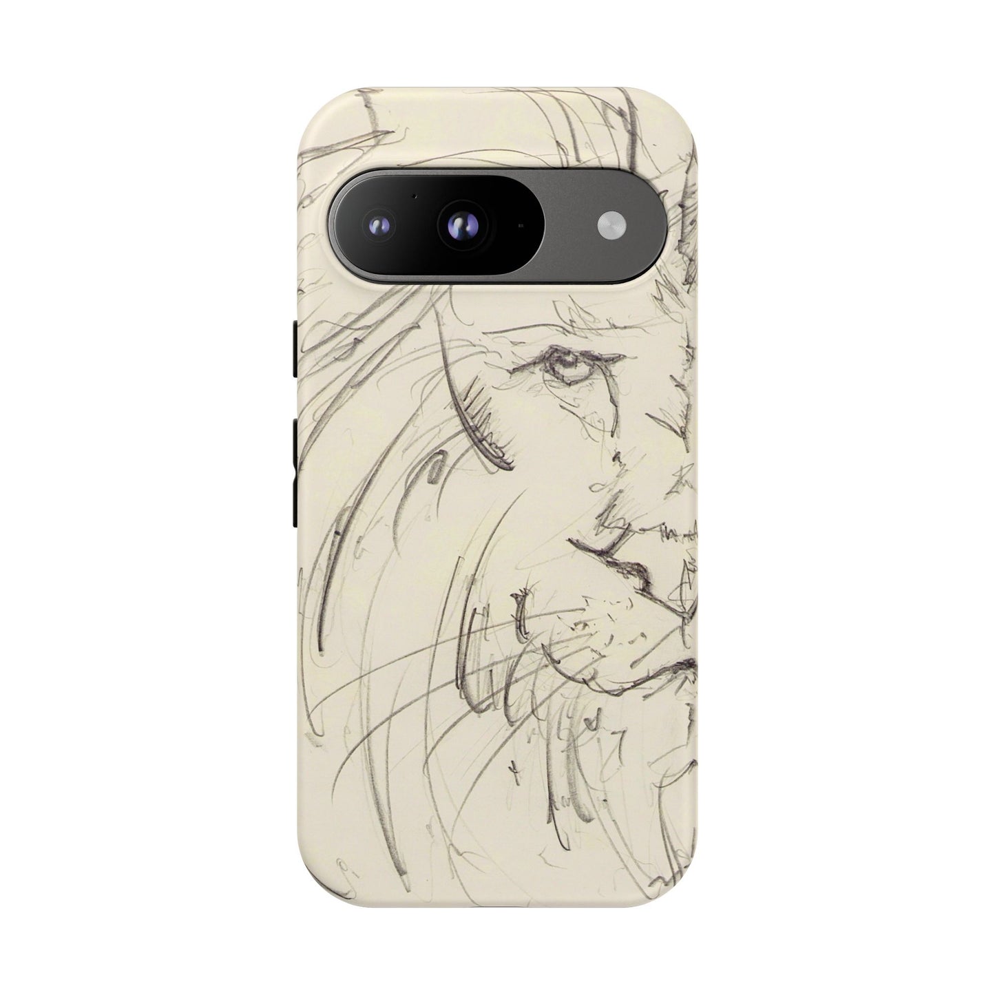 Flowing Lion Sketch phone case | Wildlife Art | Tough Cases