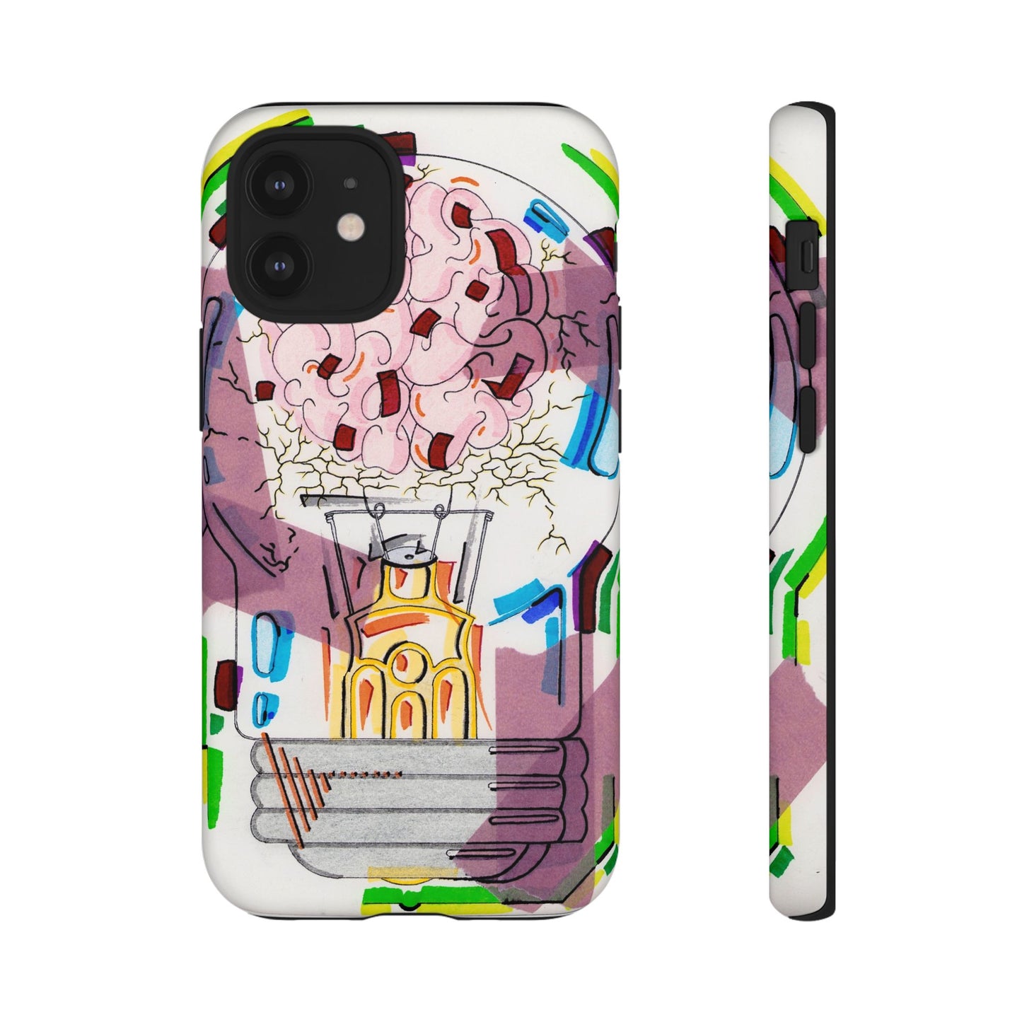 Head Light Illustration Tough Cases | iPhone protective phone case