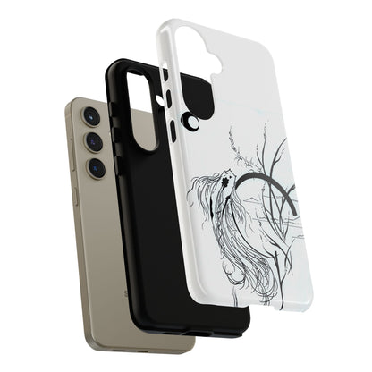 At Ease Koi Illustration phone case | Minimalist Line Art | Tough Cases