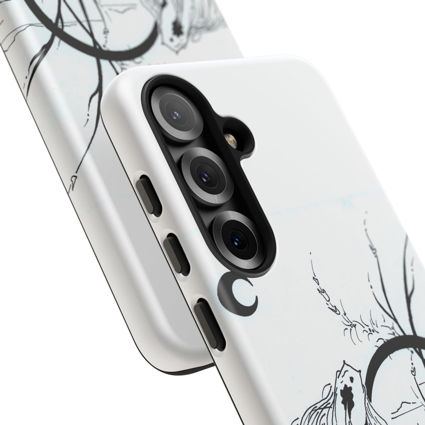 At Ease Koi Illustration phone case | Minimalist Line Art | Tough Cases
