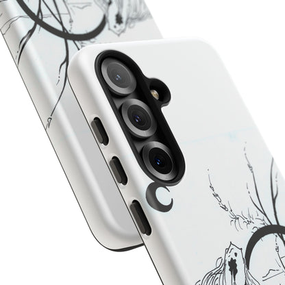 At Ease Koi Illustration phone case | Minimalist Line Art | Tough Cases