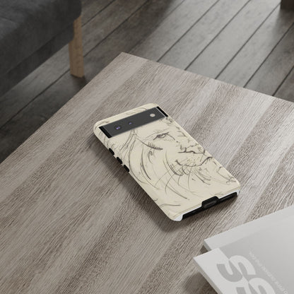 Flowing Lion Sketch phone case | Wildlife Art | Tough Cases