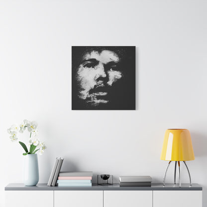 Bob's Portrait Canvas | Matte Stretched Canvas 1.25" | Charcoal Portrait